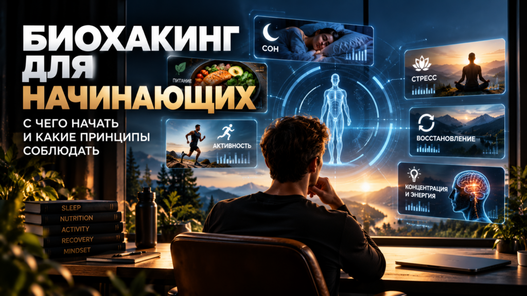 Биохакинг для начинающих: сон, питание, активность и анализ показателей